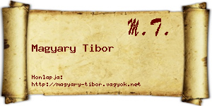Magyary Tibor névjegykártya